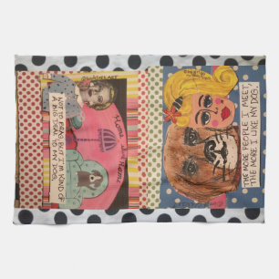 Paño De Cocina Toalla-perros del plato