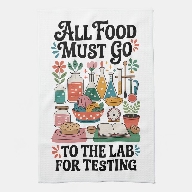 Paño De Cocina Toda La Comida Debe Ir (Vertical)