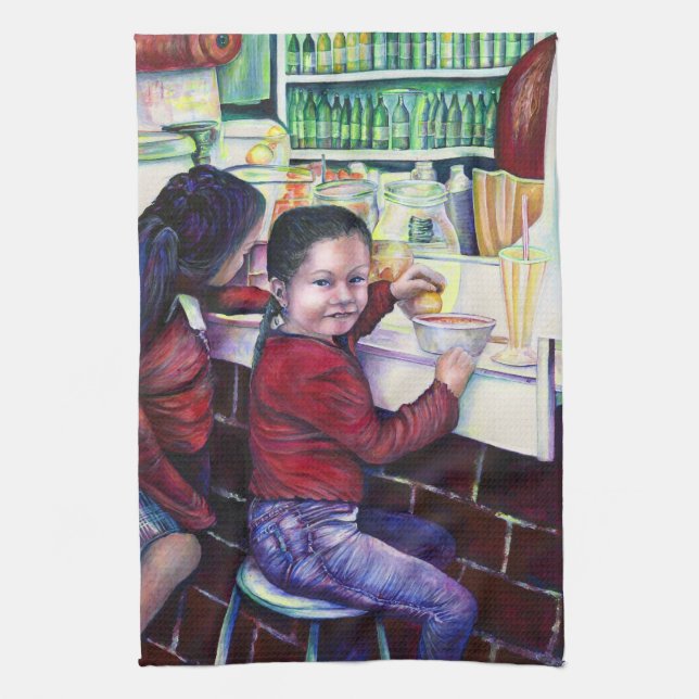 Paño De Cocina Todas las chicas buenas tienen helado, México (Vertical)
