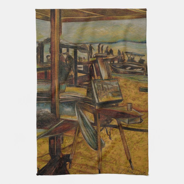 Paño De Cocina Todas las grandes pinturas empiezan con un palo de (Vertical)