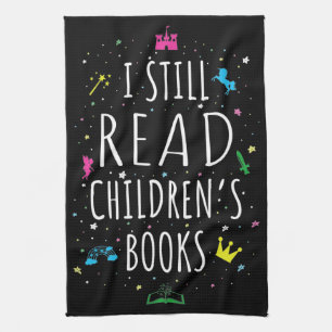 Paño De Cocina Todavía leo libros para niños