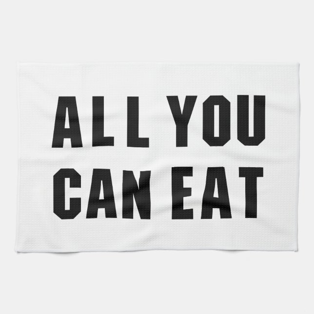PAÑO DE COCINA TODO LO QUE PUEDES COMER (Horizontal)