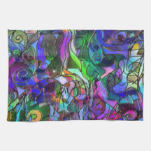 Todos los colores con remolinos y líneas