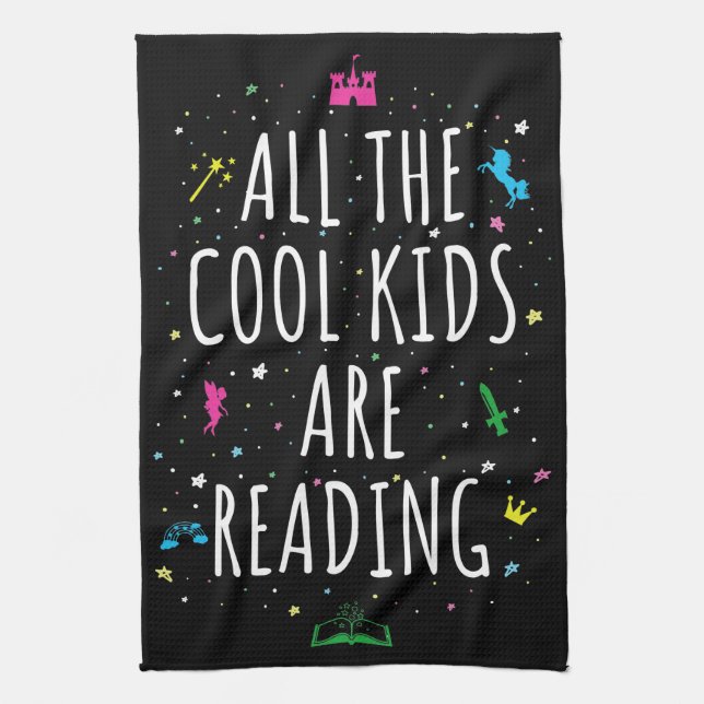 Paño De Cocina Todos los niños de Guay están leyendo (Vertical)