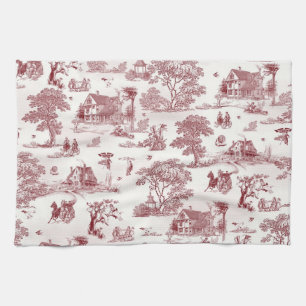 Paño De Cocina Toile De Jouy - tarde del vintage