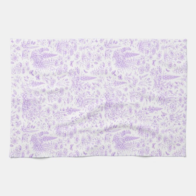 Paño De Cocina Toile de lavanda (Horizontal)