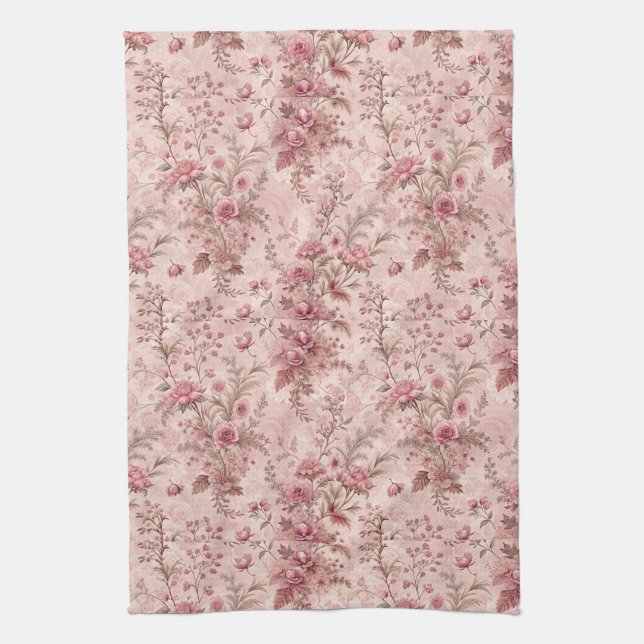Paño De Cocina Toile francesa pastel (Vertical)