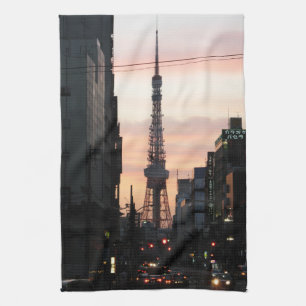 Paño De Cocina Tokyo Tower Sunrise 東 京 タ ワ 日 の 出