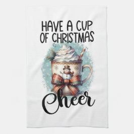 Paño De Cocina Toma una taza de Navidades Cheer