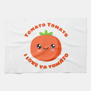 Paño De Cocina Tomate tomate te amo tomate