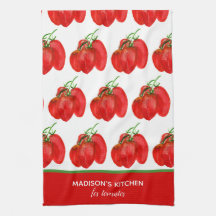 Tomates Acuarela Personalizadas Rústicas Francesas
