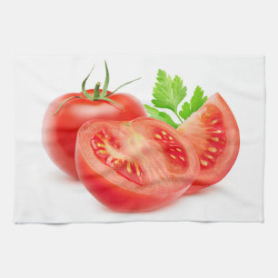 Paño De Cocina Tomates cortados
