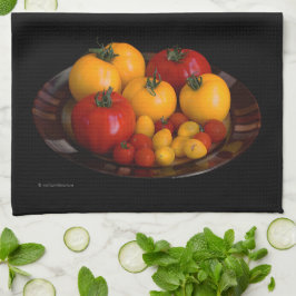 Paño De Cocina Tomates rojos, tomates amarillos