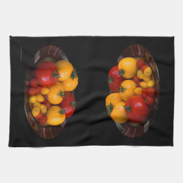 Paño De Cocina Tomates rojos, tomates amarillos