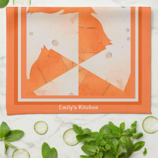 Paño De Cocina Tonos cálidos mínimos vibrantes modernos