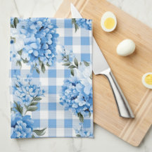 TONOS DE AZUL Y BLANCO CON ESTAMPADO DE CUADROS Y 
