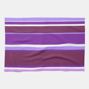 Paño De Cocina Tonos de rayas violetas