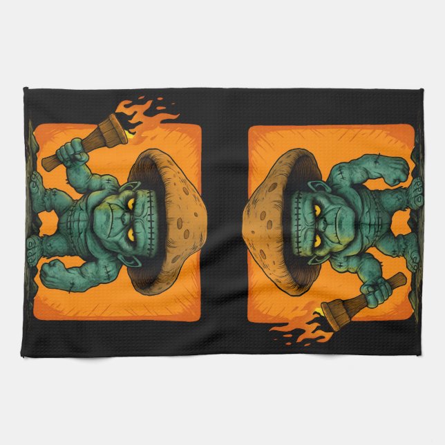 Paño De Cocina Torch & Temper – Mushroom Beast Design (Horizontal)