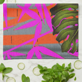 Paño De Cocina Tormenta de Color Tropical Abstracto Energía de la