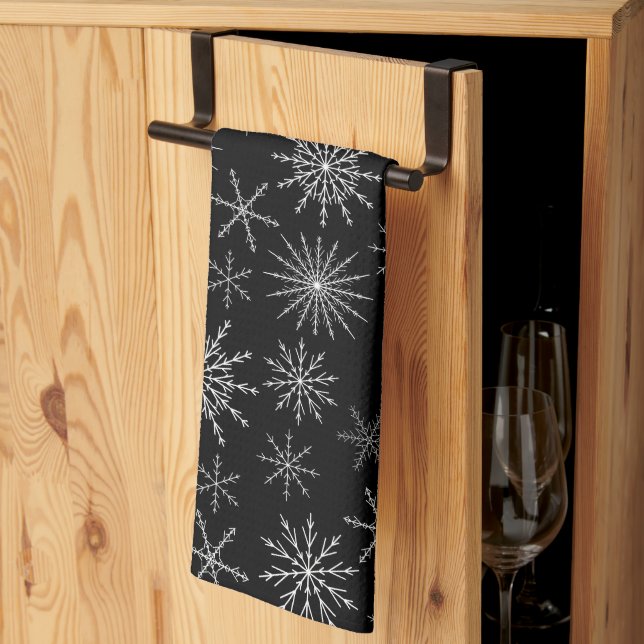 Paño De Cocina Tormenta de nieve chic (Pliegue de tercios)