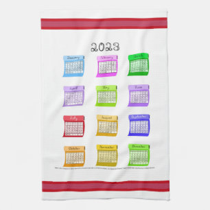 Paño De Cocina Tornillos Del Calendario De 2023 De La Frontera Vi