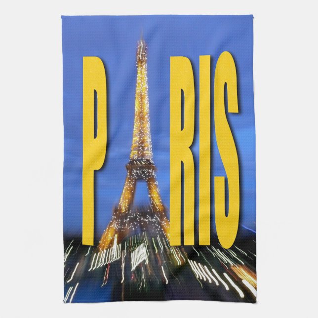 Paño De Cocina Torre Eiffel París Francia (Vertical)