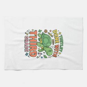 Paño De Cocina Tortuga Terminada Con Camiseta Escolar De Tortuga 