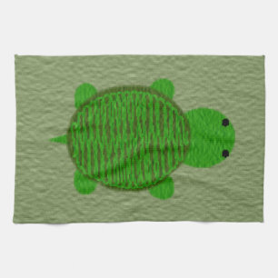 Paño De Cocina Tortuga verde adorable