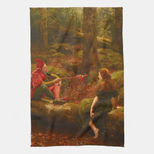 Paño De Cocina Touchstone y Audrey (En el bosque de Arden) (Vertical)