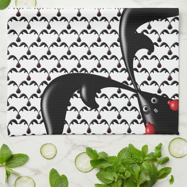 Paño De Cocina TOUGH BUNNY Cute Boxer Rabbit (Doblado)