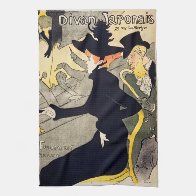 Paño De Cocina Toulouse-Lautrec - Divan Japonais (Vertical)