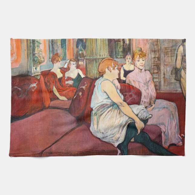 Paño De Cocina Toulouse-Lautrec - En el Salón, rue des Moulins (Horizontal)