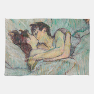 Paño De Cocina Toulouse-Lautrec - En La Cama, El Beso