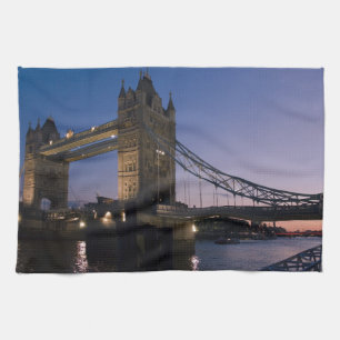 Paño De Cocina Tower Bridge London England Water Night