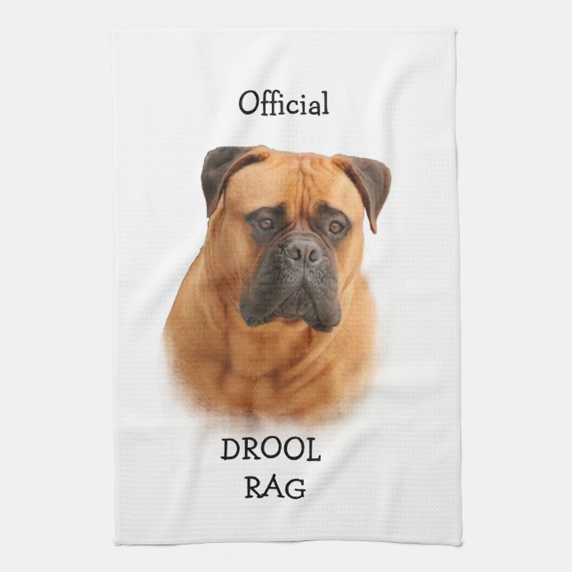 Paño De Cocina Trapo del Drool de Bullmastiff (Vertical)