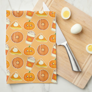 Paño De Cocina Tratamientos de calabaza en temporada de otoño