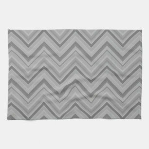 Paño De Cocina Trazos grises zigzag