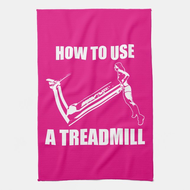 Paño De Cocina Treadmill - Novedad divertida para mujeres (Vertical)