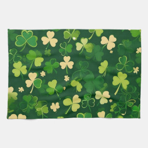 Paño De Cocina Trébol del Día de San Patricio verde y amarillo