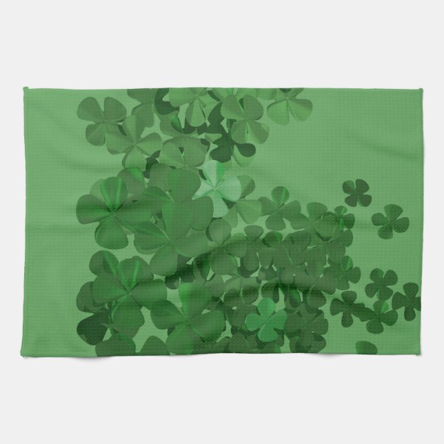 Paño De Cocina Trébol del día de St Patrick (Horizontal)