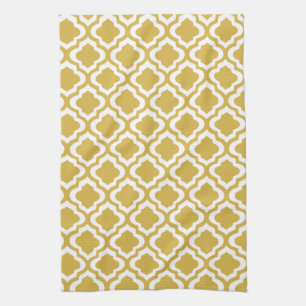Paño De Cocina Trébol elegante de Quatrefoil del marroquí de la