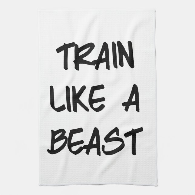 Paño De Cocina Tren como un gimnasio de motivación del (Vertical)