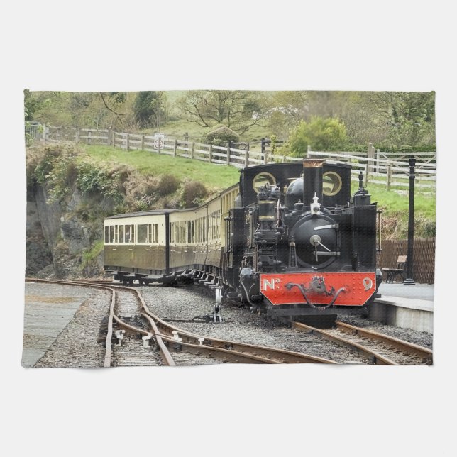 PAÑO DE COCINA TRENES DE VAPOR (Horizontal)