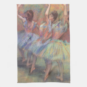 Paño De Cocina Tres bailarinas de Edgar Degas, Arte de ballet vin