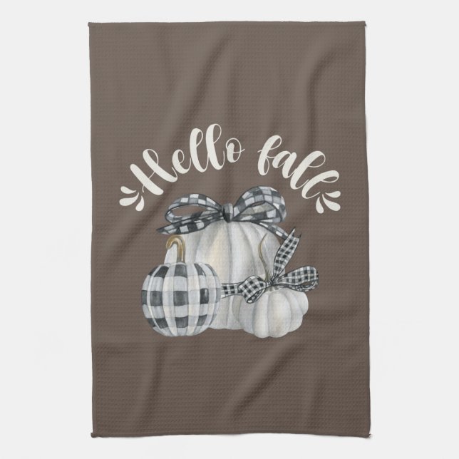 Paño De Cocina Tres Calabaza Hola Caída (Vertical)