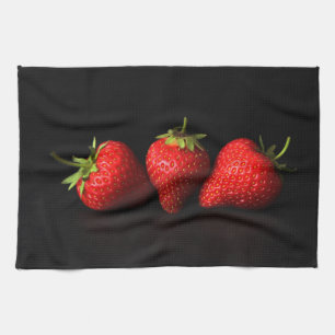 Paño De Cocina Tres fresas en negro ktm