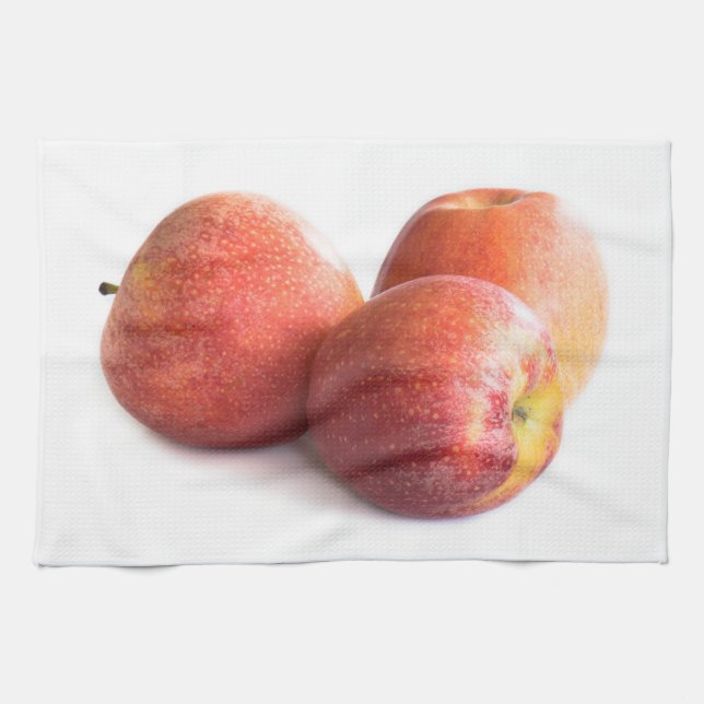 Paño De Cocina Tres manzanas rojas (Horizontal)