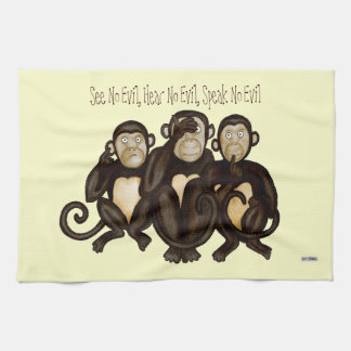 Paño De Cocina Tres monos sabios
