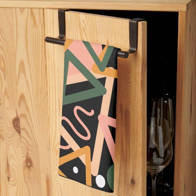 Paño De Cocina Triángulo y círculos (Pliegue de tercios)