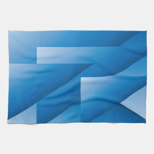 Paño De Cocina Triángulos azules (Horizontal)